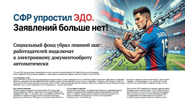 СФР упростил ЭДО. Заявлений больше нет!