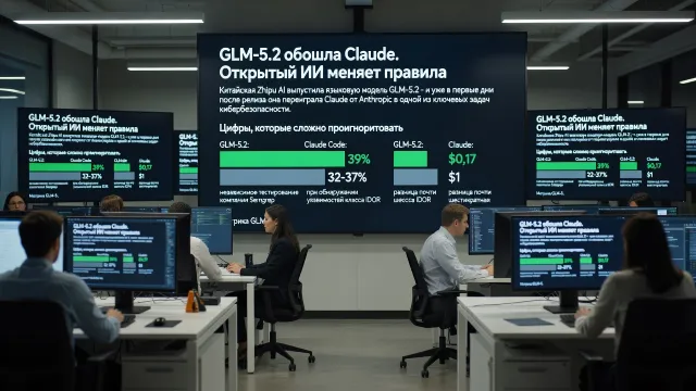 GLM-5.2 обошла Claude. Открытый ИИ меняет правила